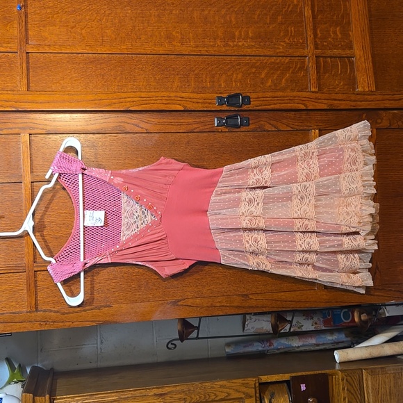 Free People Dresses & Skirts - Free People Size 6 Knit and lace Dress